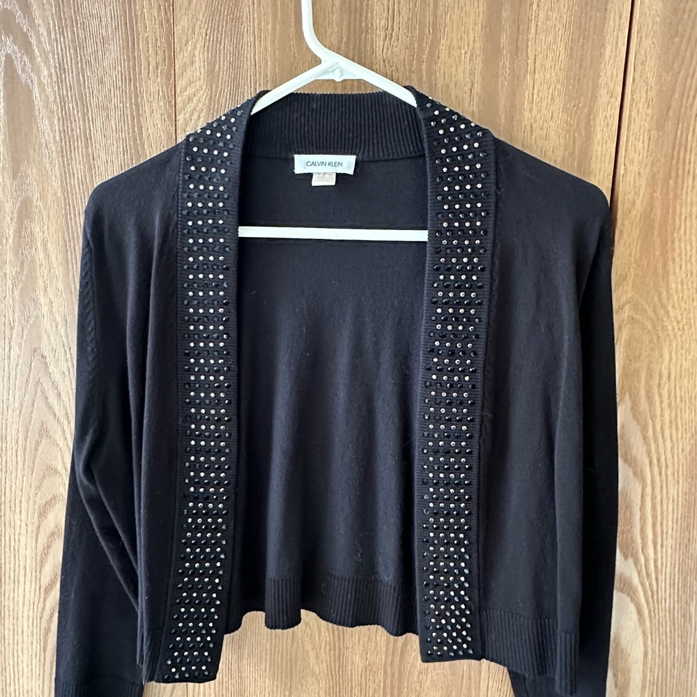 Calvin Klein Black Studded Cardigan